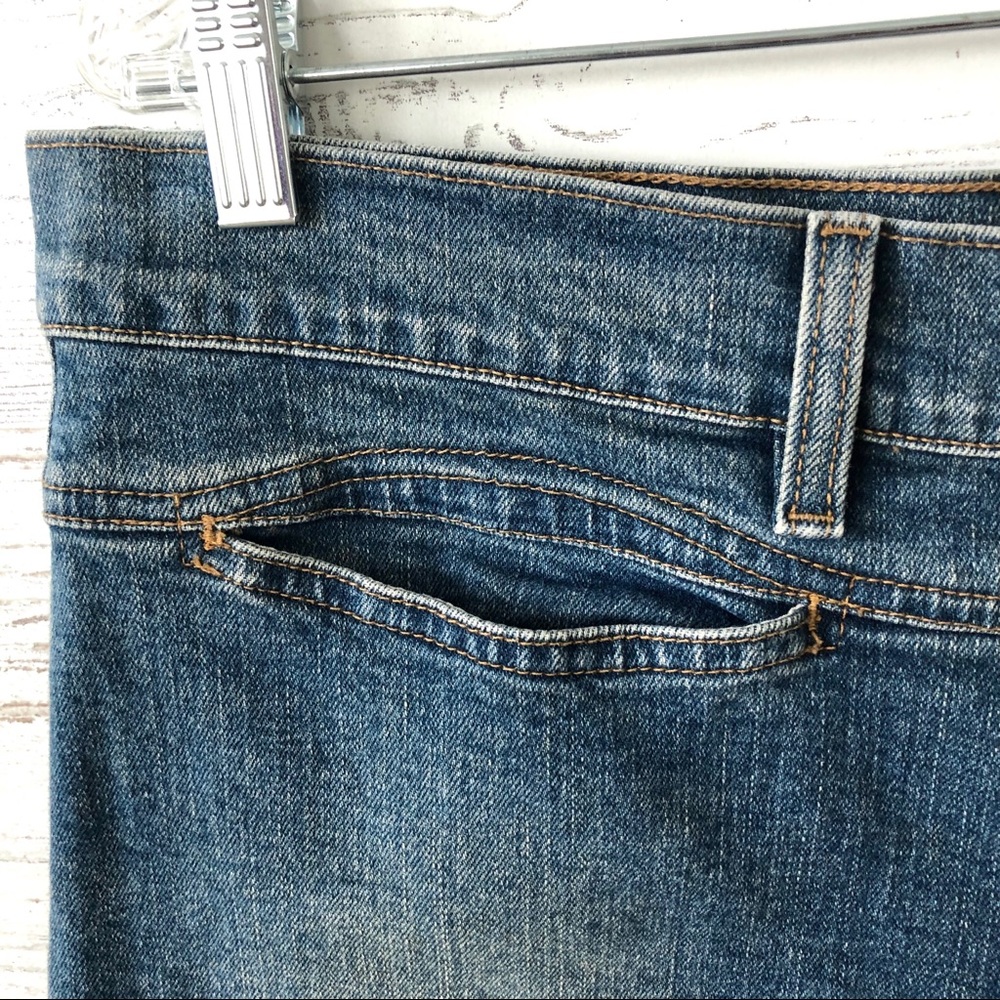 *3/$20* AMERICAN EAGLE Straight Split Front Denim Skirt 12 - Picture 2 of 6